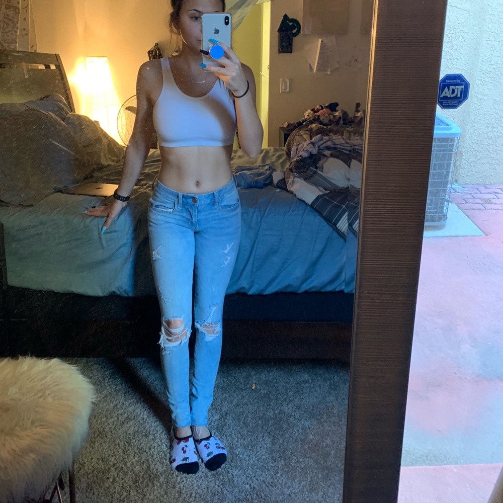 midrise skinny jeans